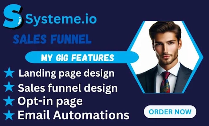 Gig Preview - Systeme io sales funnel, systeme io funnel, online course funnel sales funnel