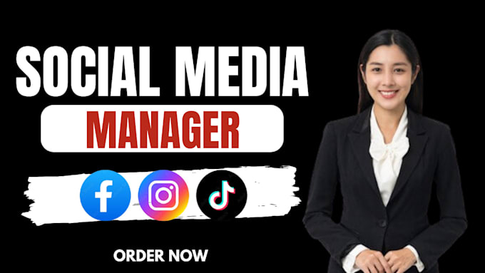 Gig Preview - Be social media marketing manager for facebook, instagram, marketing strategist