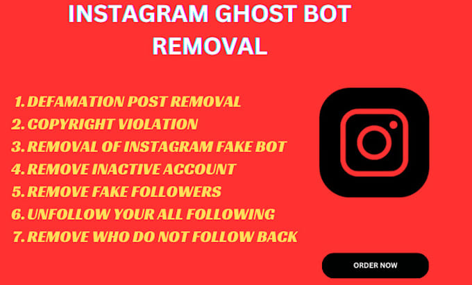 Gig Preview - Eliminate your instagram bot ghost fake and inactive followers report post