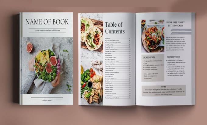 Gig Preview - Do cookbook formatting cookbook editing recipe book and cookbook design on canva