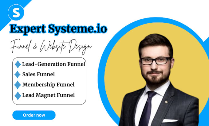 Gig Preview - Build high converting website on systeme io, salesfunnel, blog