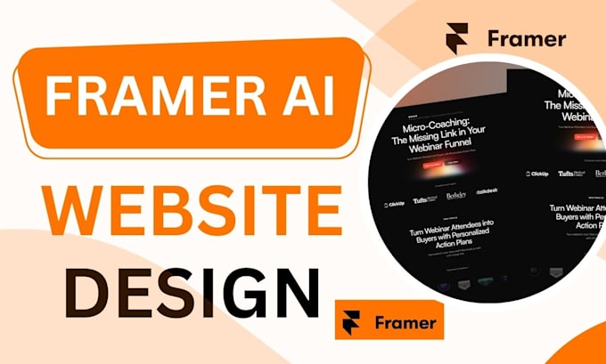 Gig Preview - Design framer ai website figma to framer agency website