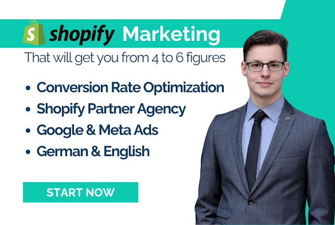 Gig Preview - Be your shopify partner for design and marketing