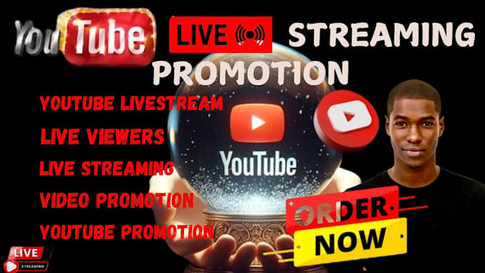 Bestseller - promote your youtube live stream video, live stream promotion