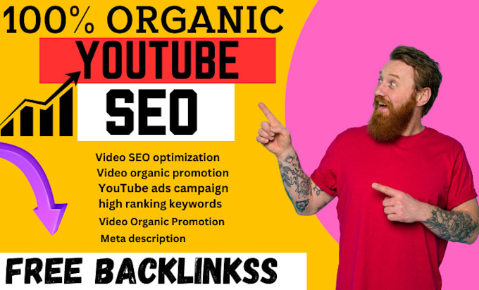 Gig Preview - Provide youtube video SEO and free backlink