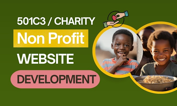 Gig Preview - Design non profit website for nonprofit charity donations