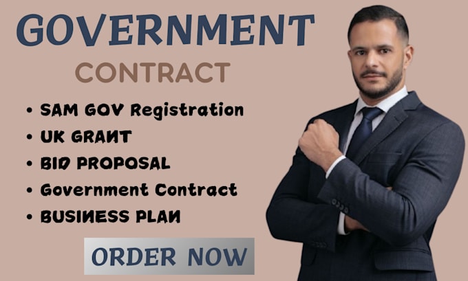 Gig Preview - Do samgov, UK grants, government contracts, business plan