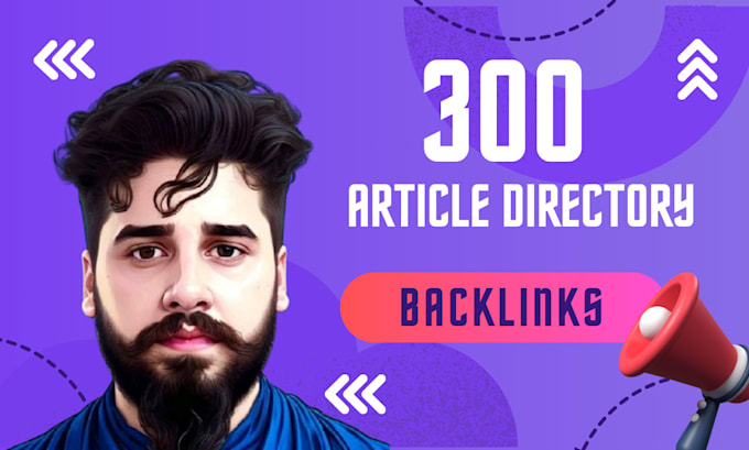 Gig Preview - Create 300 article directory backlinks to boost ranking