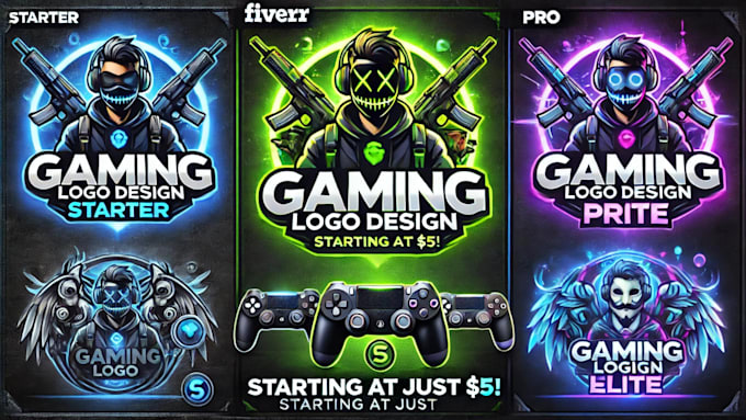 Bestseller - create gaming logo designs for you