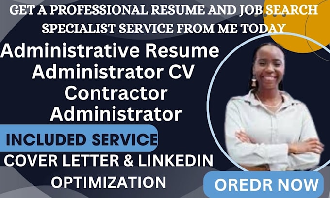 Gig Preview - Write an ats compliant resume for administrative assistants