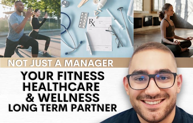 Gig Preview - Be your fitness healthcare or wellness social media manager content creator