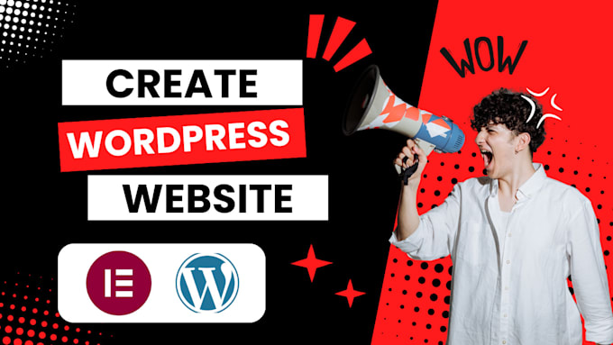 Gig Preview - Create website wordpress website