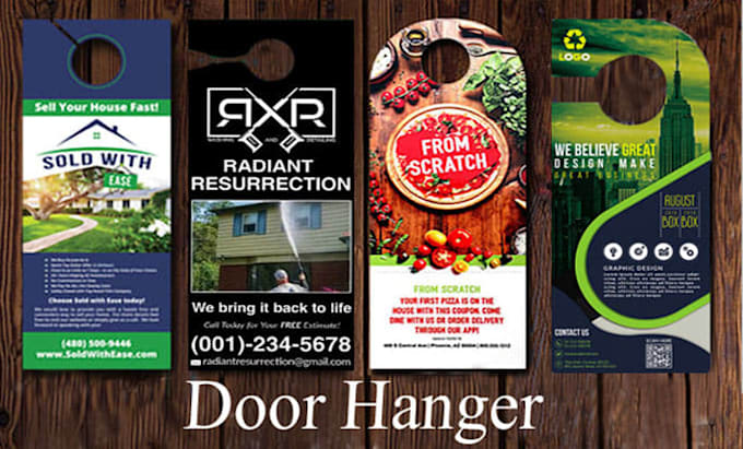 Gig Preview - Design flyer, door hanger, bookmark,rack card