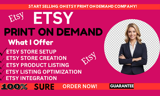 Gig Preview - Setup print on demand etsy shop on printify, printful and etsy shop SEO ranking