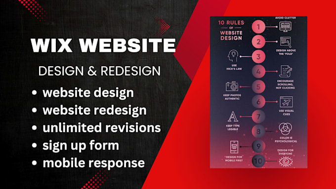 Bestseller - design or redesign your wix website and online store