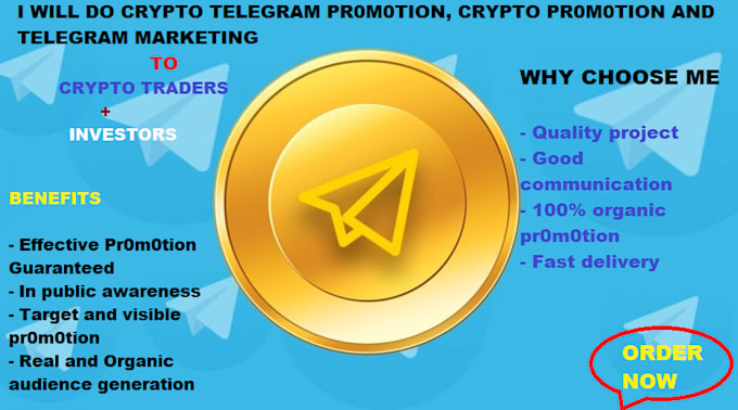 Gig Preview - Telegram coin promotion, x outreach telegram moderator, admin, twitter marketing