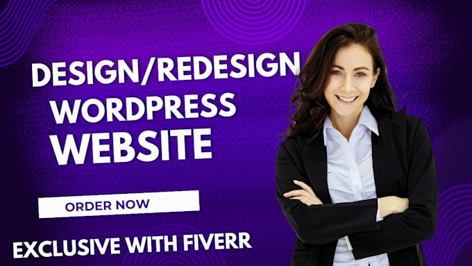 Gig Preview - Build website design and redesign wordpress website