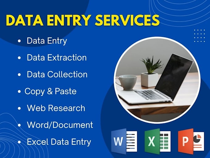 Gig Preview - Do fast data entry, web research, copy paste, excel data entry, pdf to excel