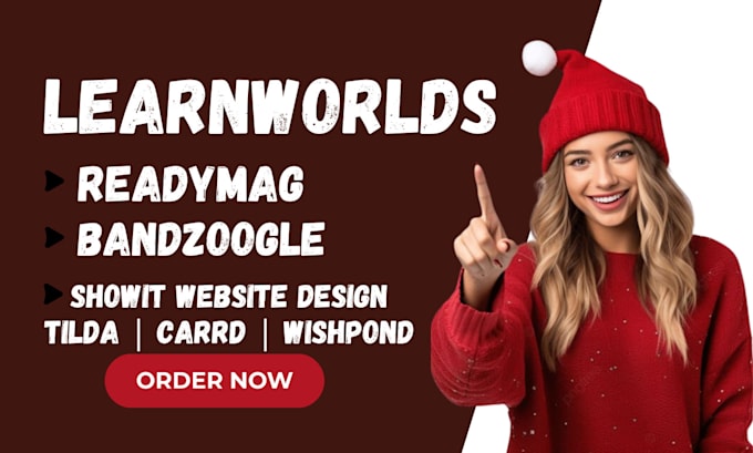 Gig Preview - Learnworlds readymag simplero carrd wishpond bandzoogle online course website