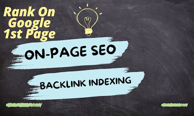 Gig Preview - Do on page seo and backlink indexing for you