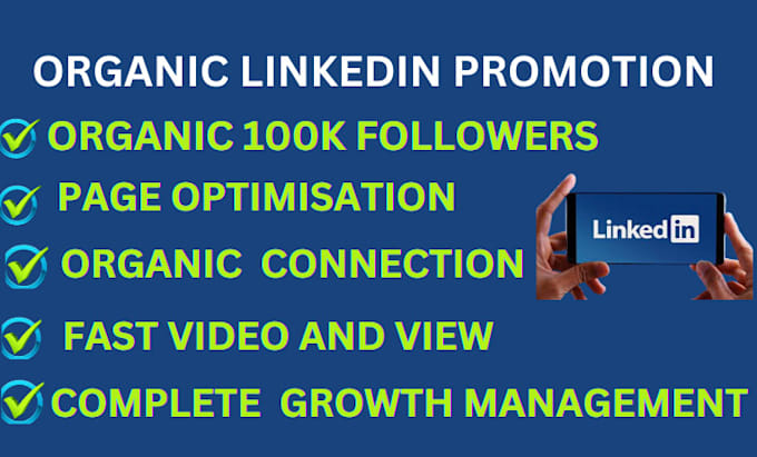 Gig Preview - Do linkedin promotion page to growth follower for monetization video view