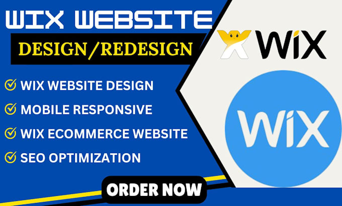 Gig Preview - Build wix website design online store redesign wix website ecommerce website SEO