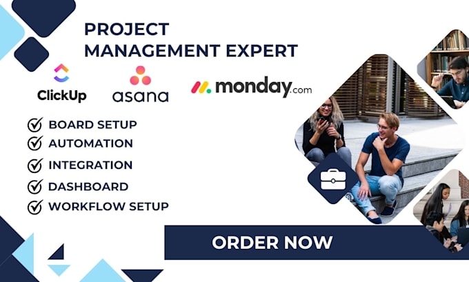 Gig Preview - Do project management monday com trello workflow clickup monday crm asana