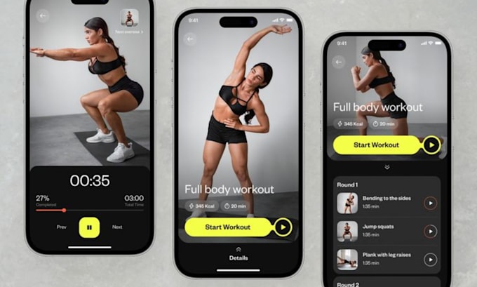 Gig Preview - Develop fitness app gym app fitness website  and membership app for coach