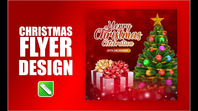 Gig Preview - Design christmas cards christmas video holiday flyer new year 2025 planner