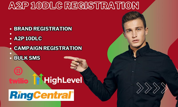 Gig Preview - A2p 10dlc registration for twilio and go high level