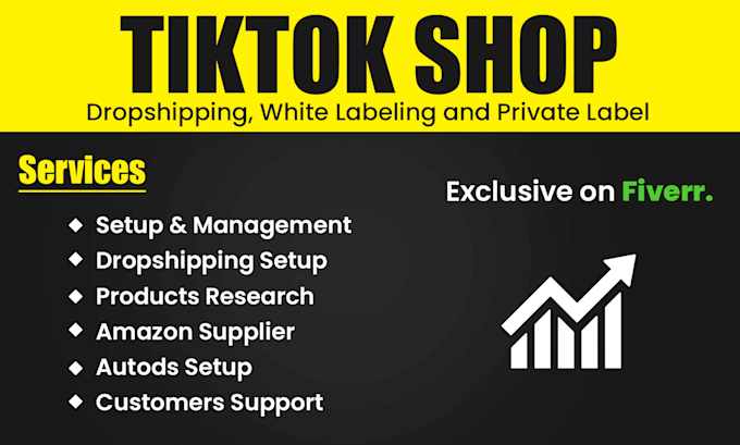 Gig Preview - Set up tiktok shop with product research, listing, and automation, dropshipping