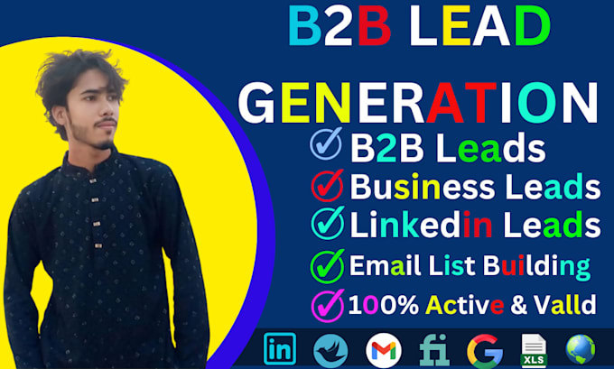 Gig Preview - Do b2b lead generation, list building, email list building