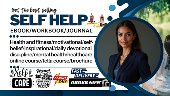 Bestseller - write self help ebook, health and fitness, mental health, journal, workbook