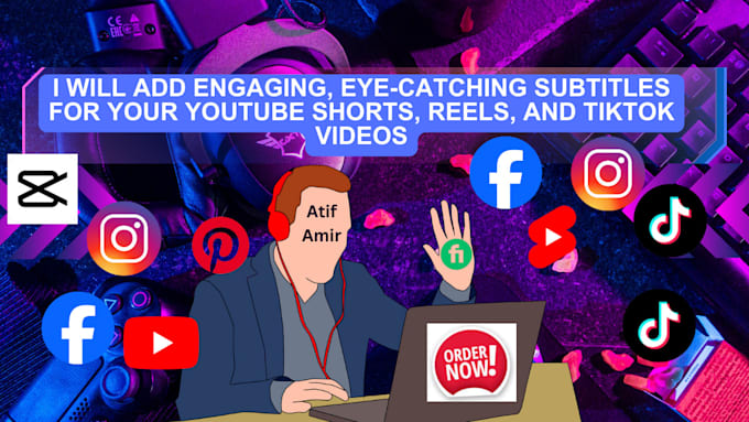 Gig Preview - Add engaging eye catching subtitles for your youtube shorts reels and tiktok