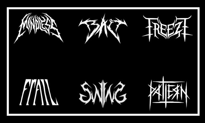 Gig Preview - Do awesome logo death metal, black metal font