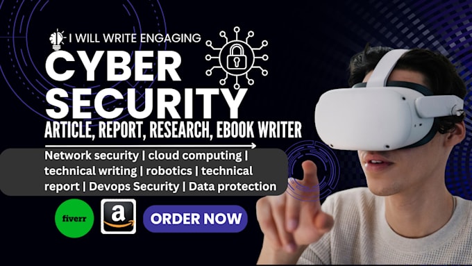 Gig Preview - Ghost book write cybersecurity ebook, information security, iot ebook writer