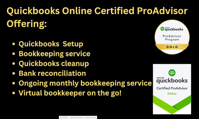 Gig Preview - Do quickbooks bookkeeping and financial reporting for US businesses