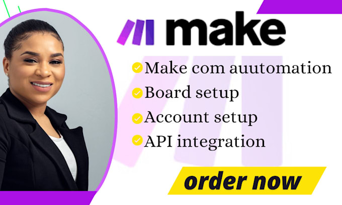 Gig Preview - Do make com automation and integrate your make come