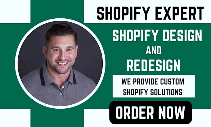 Gig Preview - Design shopify store, shopify redesign, shopify website with shopify SEO