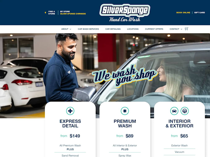 Gig Preview - Creat a professional car wash website design with SEO optimization