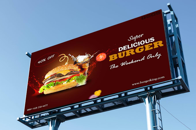 Gig Preview - Design eye catching and professional billboards for your brand