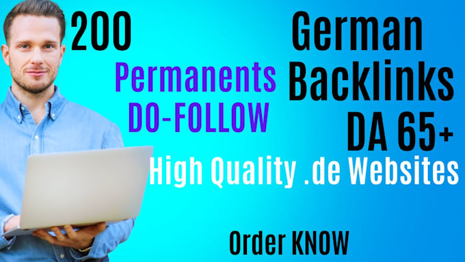 Bestseller - do SEO backlinks with high da german guest post