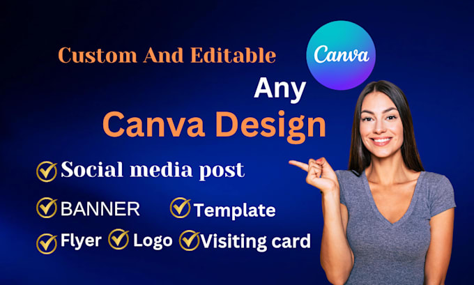 Bestseller - do professional social media post,any canva design for your brand