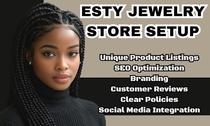 Gig Preview - Esty jewelry store setup esty store design esty product listing store management