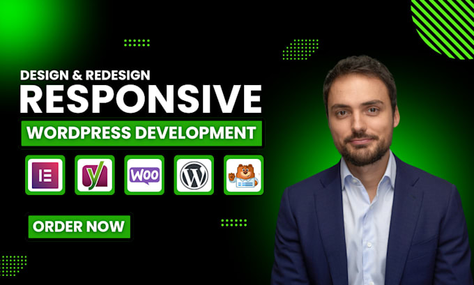 Bestseller - design or redesign a responsive wordpress website with elementor pro