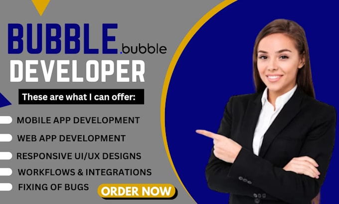 Gig Preview - Fix issues bugs bubble io app or website bubbleio developer