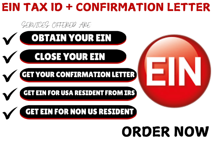 Gig Preview - Get your ein tax id and confirmation letter from irs for USA  non USA resident