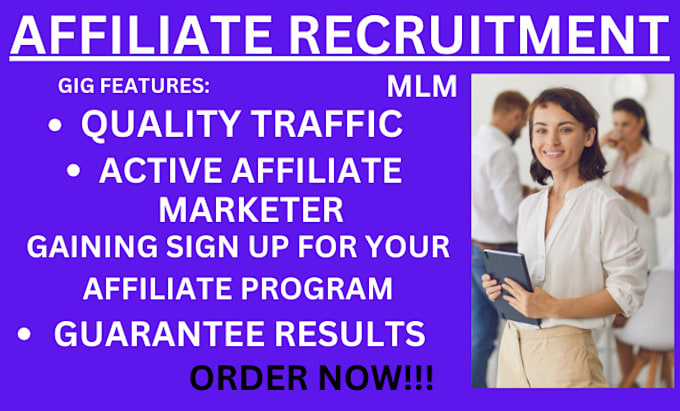 Gig Preview - Setup affiliate link promotion affiliate recruitment sign up affiliate program