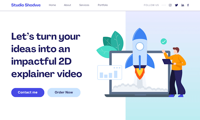 Gig Preview - Create a best 2d explainer video for your business