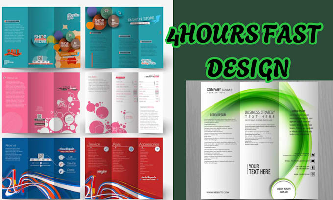 Gig Preview - Do professional trifold brochure design, postcard, catalog, flyer within 4 hours